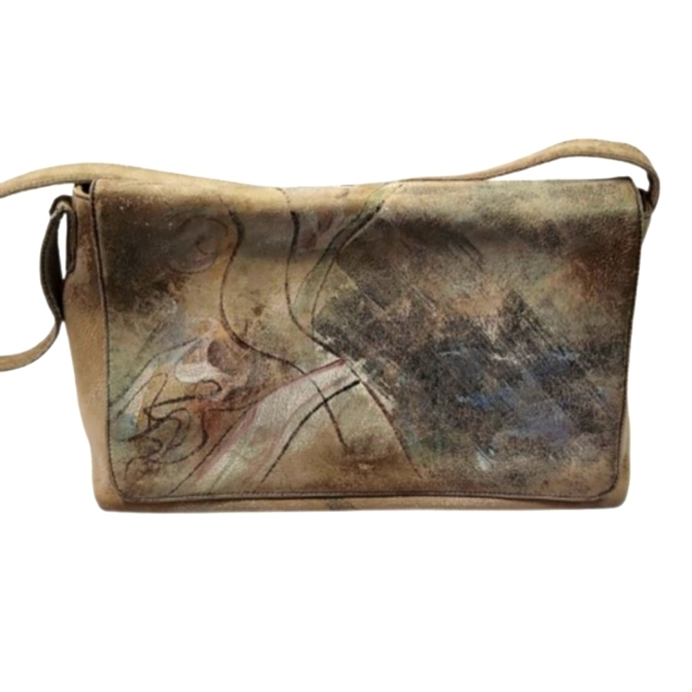 Wearable Art JANE YOO Handbag Shoulder Bag Purse One-of-kind, RARE VTG